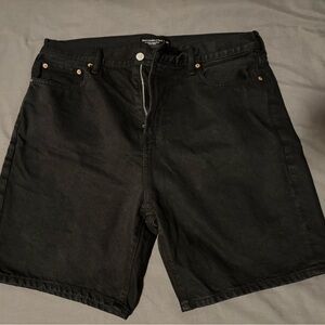 Abercrombie & Fitch Black Denim Shorts